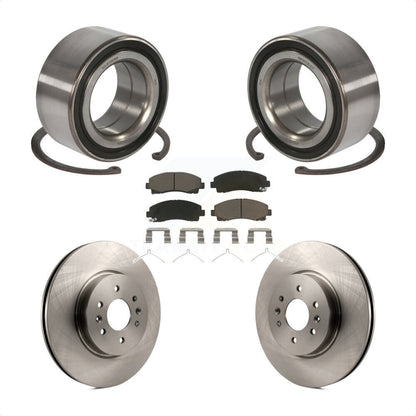 Wheel Bearing Disc Brake Rotor And Ceramic Pads Front Kit For 2009-2014 Acura TL
