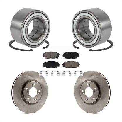 Wheel Bearing Disc Brake Rotors And Pads Front Kit For 2000-2009 Honda S2000