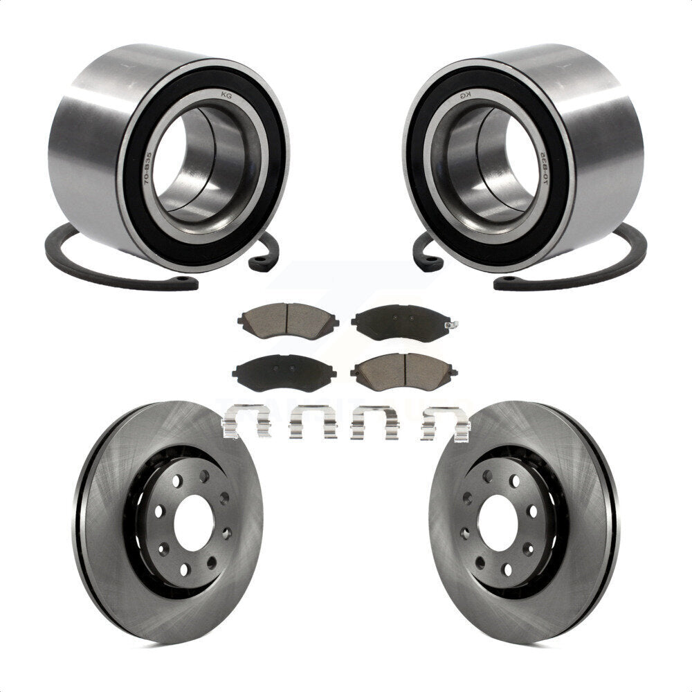 Wheel Bearing Brake Rotor Pad Front Kit For Chevrolet Aveo Pontiac Aveo5 Wave G3