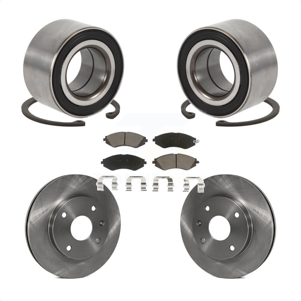 Wheel Bearing Brake Rotor Pads Front Kit For Chevrolet Optra Suzuki Forenza Reno