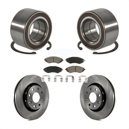 Wheel Bearing Disc Brake Rotor & Pads Front Kit For 2014-2016 Chevrolet Spark EV
