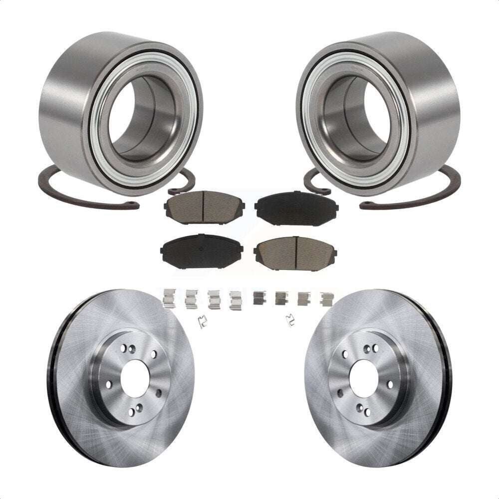 Wheel Bearing Disc Brake Rotors And Pads Front Kit For 1999-2004 Honda Odyssey