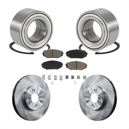 Wheel Bearing Disc Brake Rotor And Ceramic Pad Front Kit For 2001-2002 Acura MDX