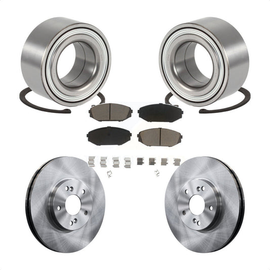 Wheel Bearing Disc Brake Rotor And Ceramic Pad Front Kit For 2001-2002 Acura MDX