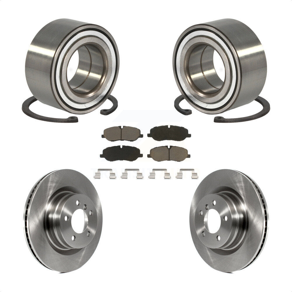 Wheel Bearing Brake Rotor Pad Front Kit For Land Rover Range Naturally Aspirated