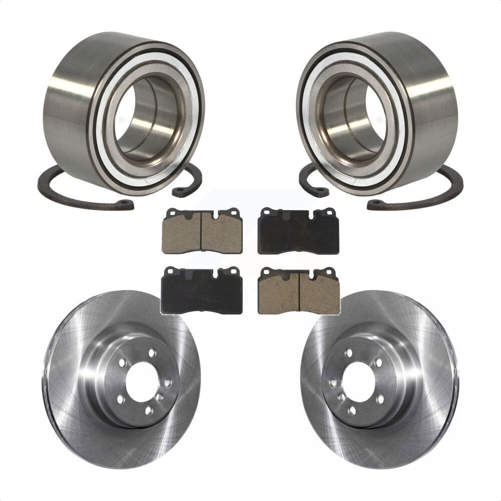 Wheel Bearing Brake Rotor Pads Front Kit For 06-09 Land Rover Range Supercharged