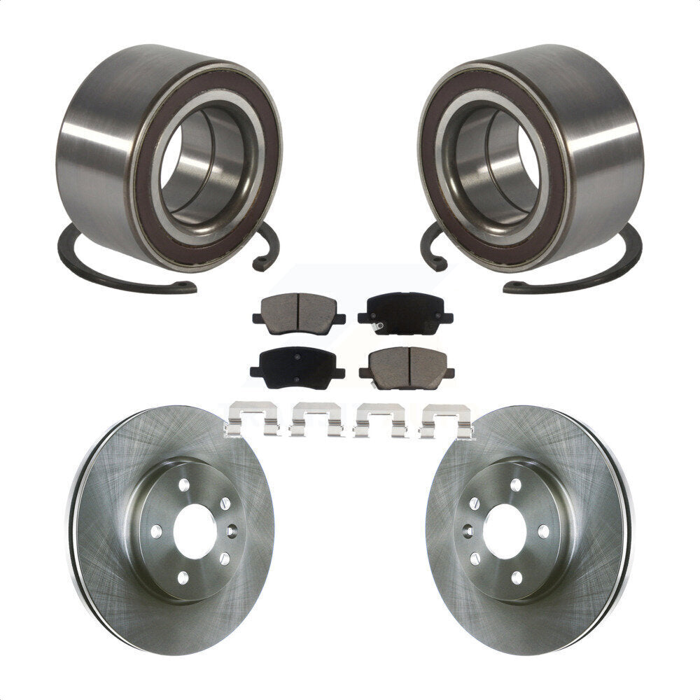 Wheel Bearing Disc Brake Rotors And Pads Front Kit For 2018-2020 Chevrolet Sonic