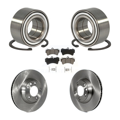 Wheel Bearing Brake Rotor & Pad Front Kit For Audi Q7 Porsche Cayenne Volkswagen