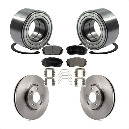 Wheel Bearing Disc Brake Rotors And Pads Front Kit For 2017-2019 Kia Soul EV