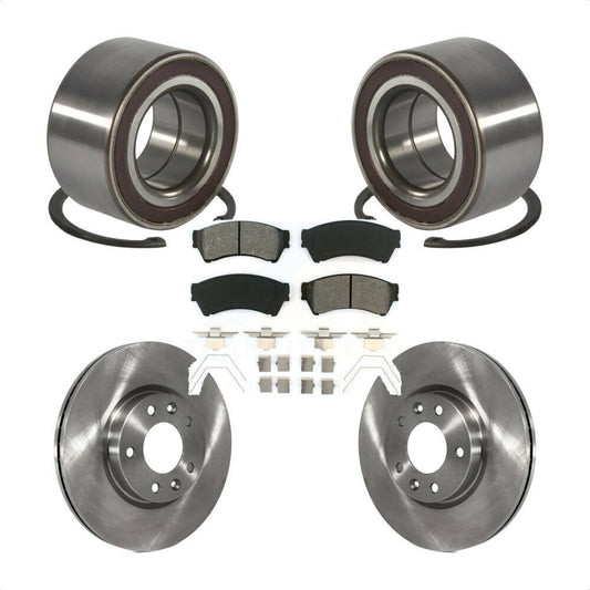 Wheel Bearing Disc Brake Rotors And Pads Front Kit For 2009-2013 Mazda 6 2.5L