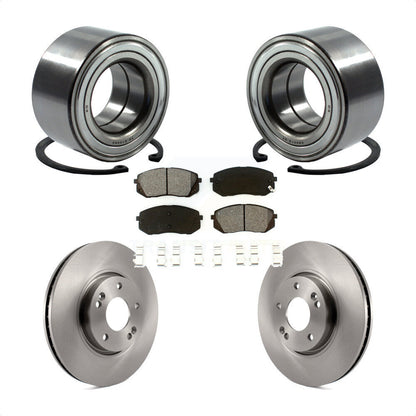 Wheel Bearing Disc Brake Rotors And Pads Front Kit For 2015-2016 Kia Soul EV