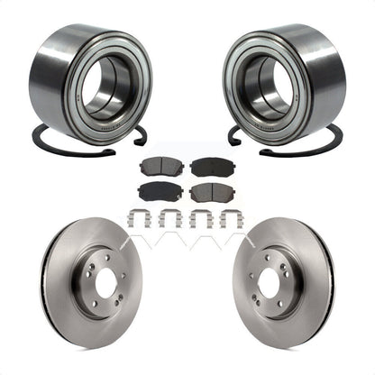 Wheel Bearing Disc Brake Rotors And Pads Front Kit For 2017-2019 Kia Soul EV