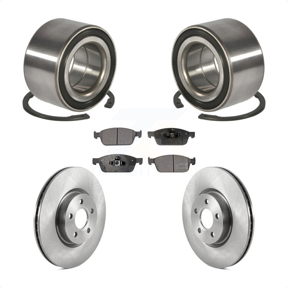 Wheel Bearing Disc Brake Rotors And Pads Front Kit For Ford Transit Connect