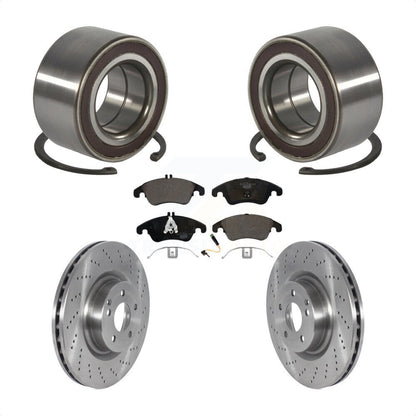Wheel Bearing Disc Brake Rotors And Pads Front Kit For Mercedes-Benz E400 E550