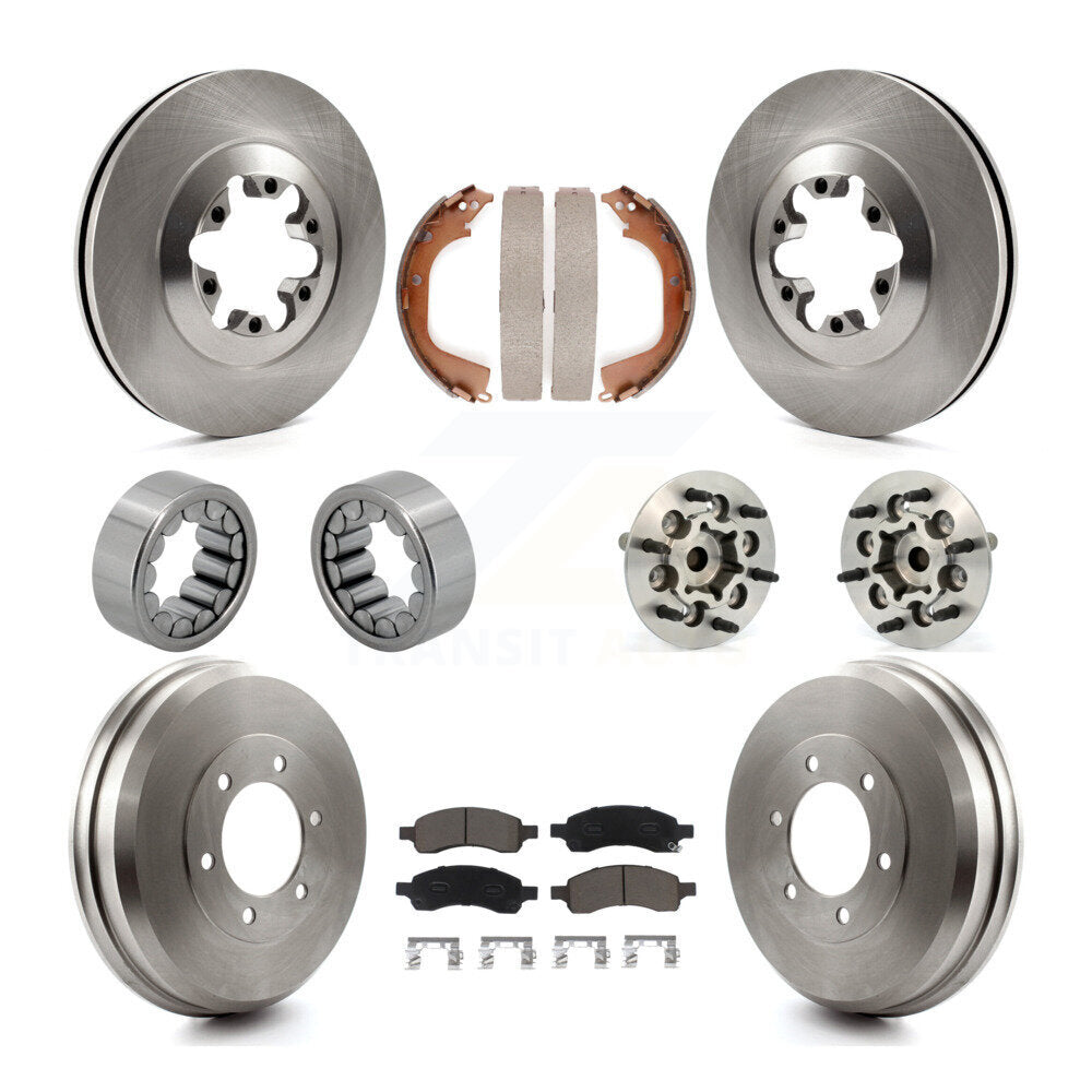 Hub Bearing Brake Rotor & Pads Shoe Front Rear Kit (10Pc) For Chevrolet Colorado