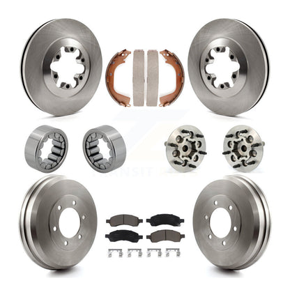 Hub Bearing Brake Rotor & Pads Shoe Front Rear Kit (10Pc) For Chevrolet Colorado