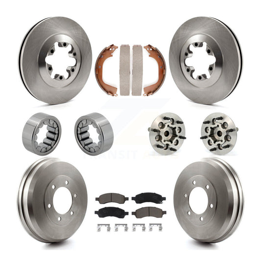 Hub Bearing Brake Rotor & Pads Shoe Front Rear Kit (10Pc) For Chevrolet Colorado