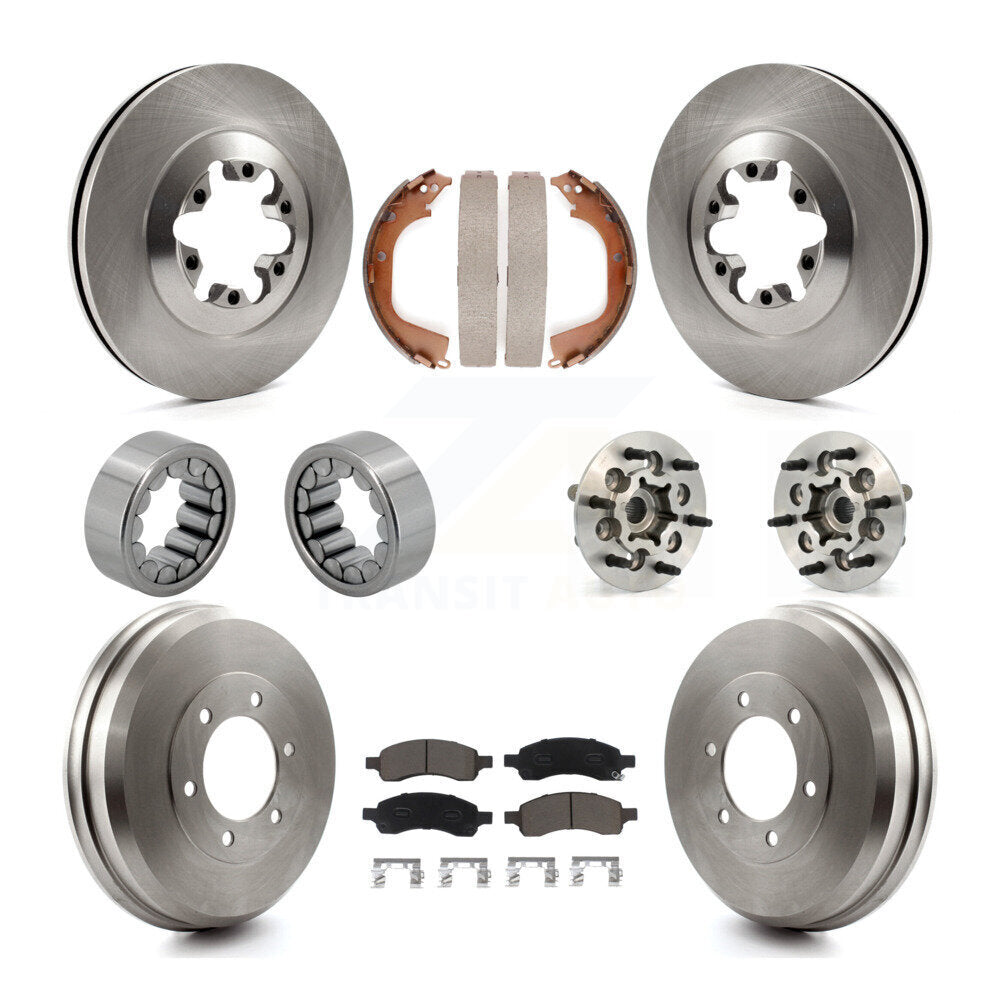 Hub Bearing Brake Rotor & Pads Shoe Front Rear Kit (10Pc) For Chevrolet Colorado