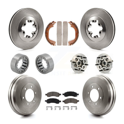 Hub Bearing Brake Rotor & Pads Shoe Front Rear Kit (10Pc) For Chevrolet Colorado