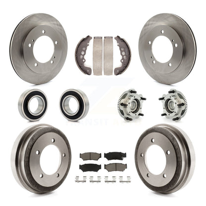 Hub Bearing Brake Rotor And Pad Shoe Front Rear Kit (10Pc) For Chevrolet Tracker