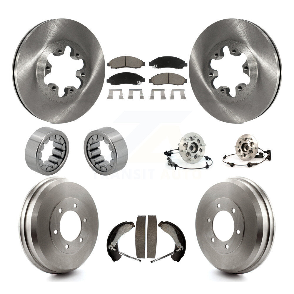 Hub Bearing Brake Rotor & Pads Shoe Front Rear Kit (10Pc) For Chevrolet Colorado