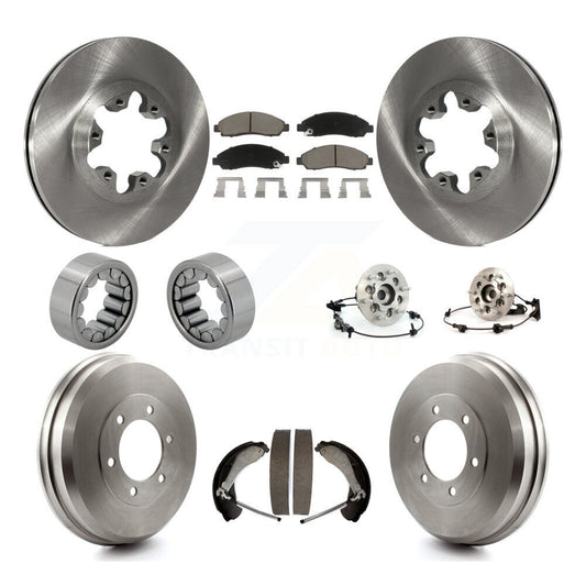Hub Bearing Brake Rotor & Pads Shoe Front Rear Kit (10Pc) For Chevrolet Colorado
