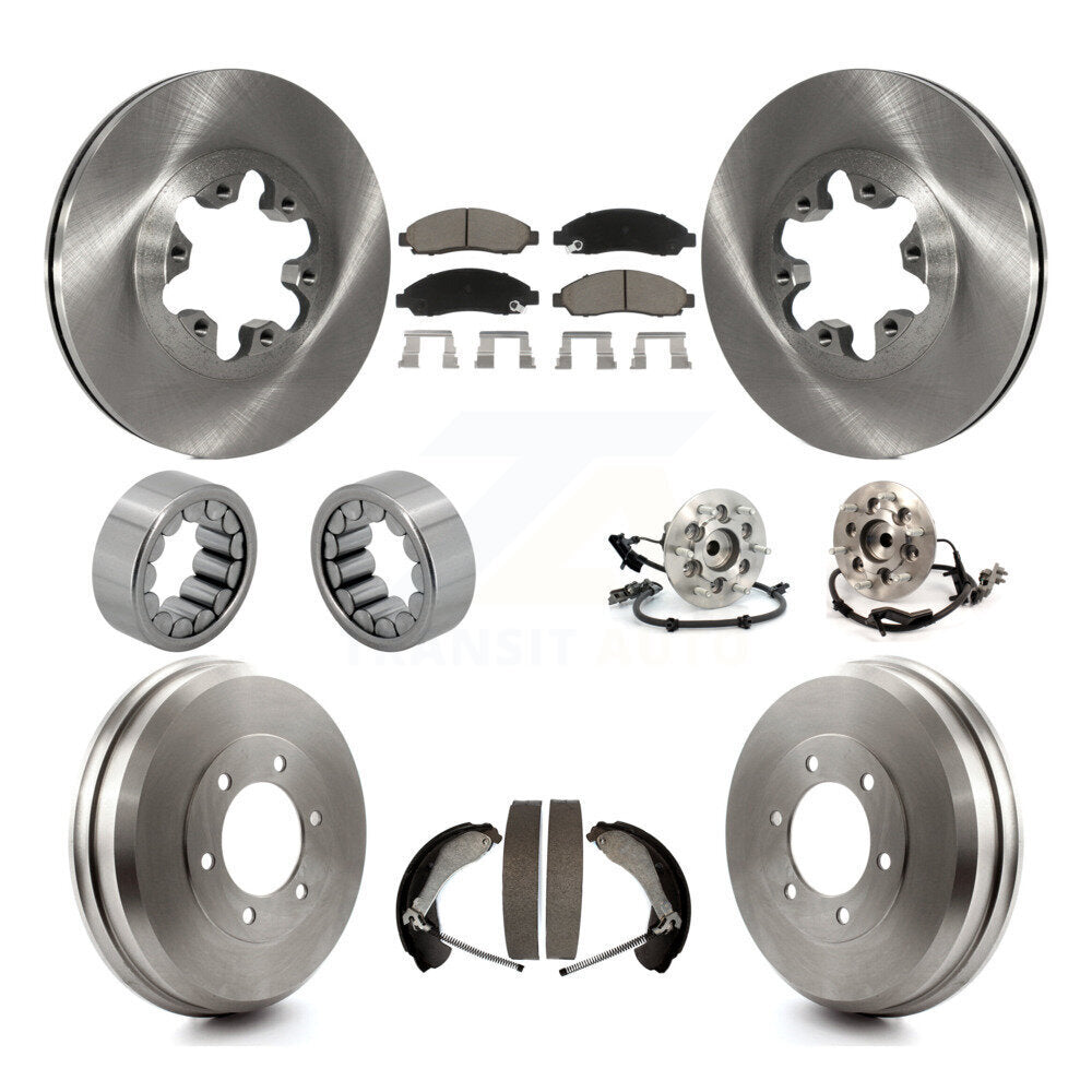 Hub Bearing Brake Rotor & Pads Shoe Front Rear Kit (10Pc) For Chevrolet Colorado