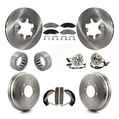 Hub Bearing Brake Rotor & Pads Shoe Front Rear Kit (10Pc) For Chevrolet Colorado