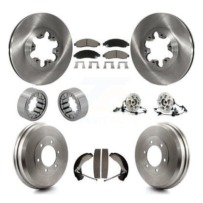 Hub Bearing Brake Rotor & Pads Shoe Front Rear Kit (10Pc) For Chevrolet Colorado
