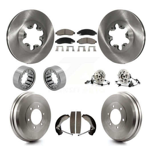 Hub Bearing Brake Rotor & Pads Shoe Front Rear Kit (10Pc) For Chevrolet Colorado