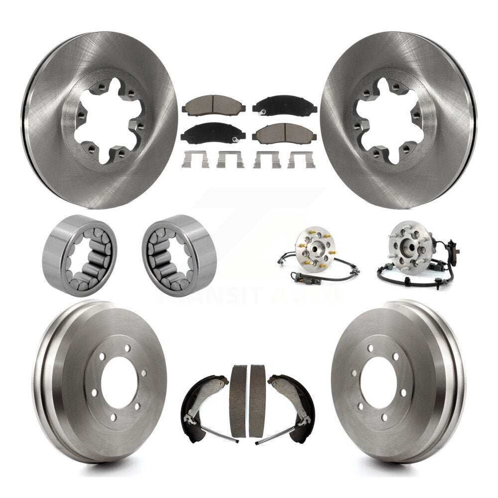 Hub Bearing Brake Rotor & Pads Shoe Front Rear Kit (10Pc) For Chevrolet Colorado