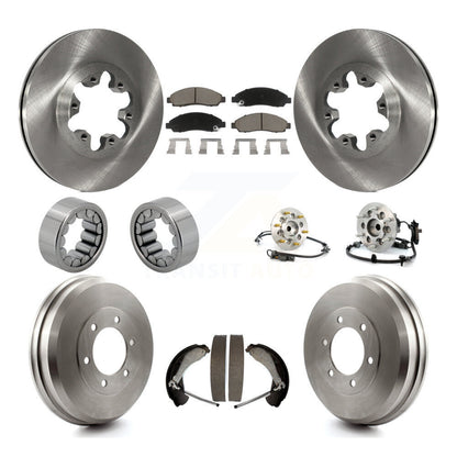 Hub Bearing Brake Rotor & Pads Shoe Front Rear Kit (10Pc) For Chevrolet Colorado