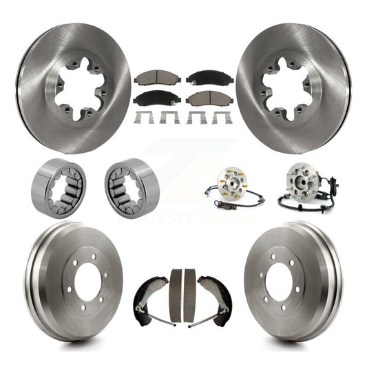 Hub Bearing Brake Rotor & Pads Shoe Front Rear Kit (10Pc) For Chevrolet Colorado