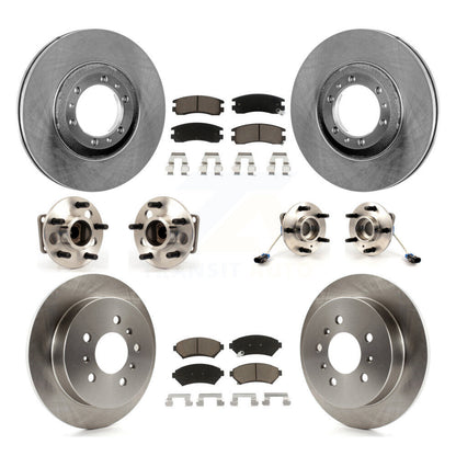 Hub Bearing Brake Rotor Pads Front Rear Kit (10Pc) For Chevrolet Venture Pontiac