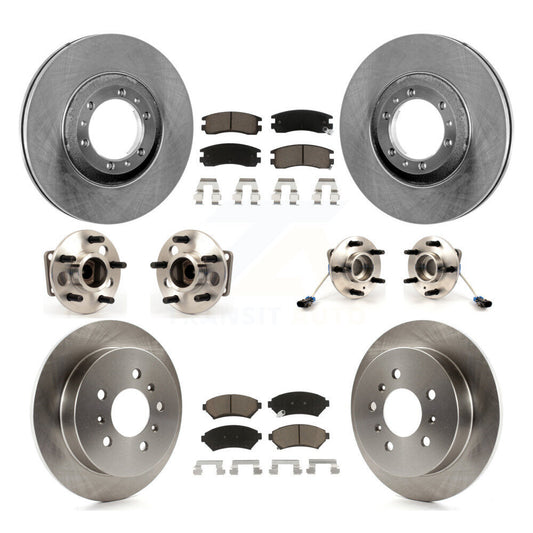 Hub Bearing Brake Rotor Pads Front Rear Kit (10Pc) For Chevrolet Venture Pontiac