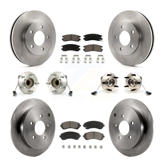 Hub Bearing Disc Brake Rotor And Pads Front Rear Kit (10Pc) For Buick Rendezvous