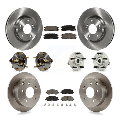 Hub Bearing Brake Rotor Pads Front Rear Kit (10Pc) For Mitsubishi Eclipse Galant