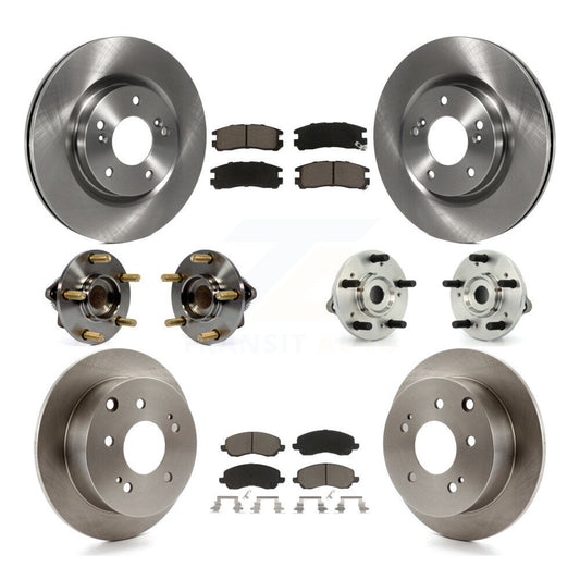 Hub Bearing Brake Rotor Pads Front Rear Kit (10Pc) For Mitsubishi Eclipse Galant