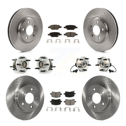Hub Bearing Brake Rotor & Pads Front Rear Kit (10Pc) For Chevrolet Malibu HHR G6