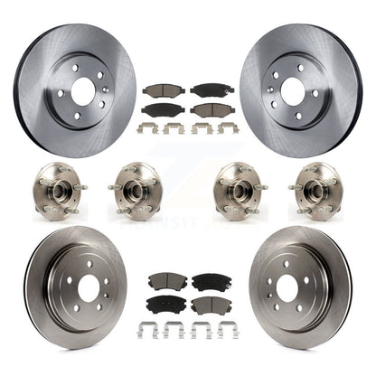 Hub Bearing Disc Brake Rotor And Pads Front Rear Kit (10Pc) For Chevrolet Camaro