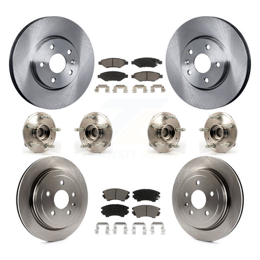 Hub Bearing Disc Brake Rotor And Pads Front Rear Kit (10Pc) For Chevrolet Camaro