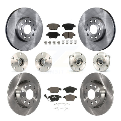Hub Bearing Disc Brake Rotor And Pad Front Rear Kit (10Pc) For Volkswagen Beetle