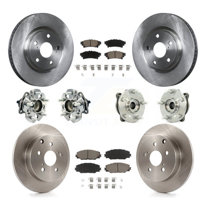Hub Bearing Brake Rotor And Pad Front Rear Kit (10Pc) For 2016-2020 Toyota Mirai