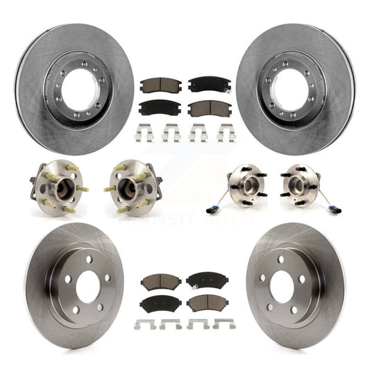 Hub Bearing Disc Brake Rotor Pad Front Rear Kit (10Pc) For Buick LeSabre Pontiac