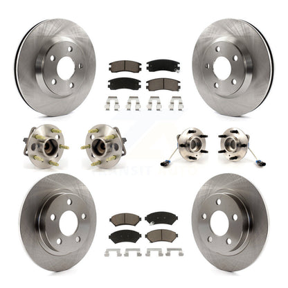 Hub Bearing Brake Rotor Pad Front Rear Kit (10Pc) For Buick LeSabre Pontiac Park