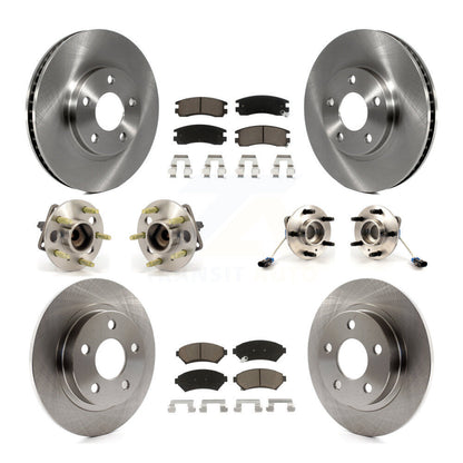 Hub Bearing Brake Rotor Pad Front Rear Kit (10Pc) For Buick LeSabre Pontiac Park