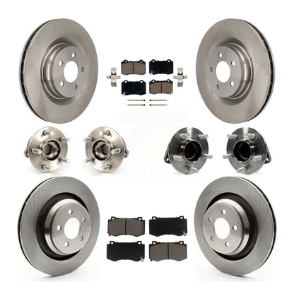 Hub Bearing Brake Rotor Pad Front Rear Kit (10Pc) For Dodge Chrysler 300 Charger