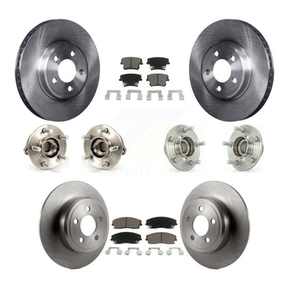 Hub Bearing Brake Rotor Pad Front Rear Kit (10Pc) For Dodge Chrysler 300 Charger