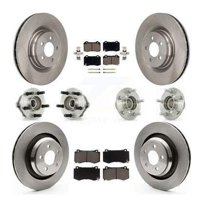 Hub Bearing Brake Rotor Pad Front Rear Kit (10Pc) For Chrysler 300 Dodge Charger