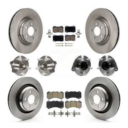 Hub Bearing Brake Rotor & Pad Front Rear Kit (10Pc) For Dodge Challenger Charger